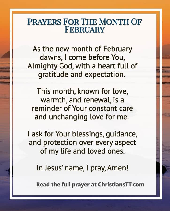 Powerful New Month Prayer For February: How To Find Peace